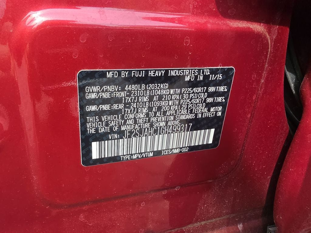 2016 Subaru Forester 2.5i Limited